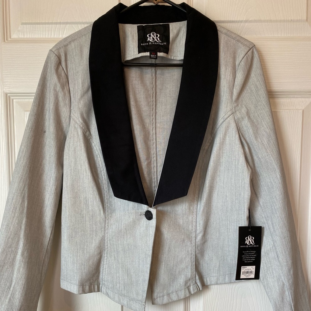 Rock & Republic Mod Tuxedo Style Jacket